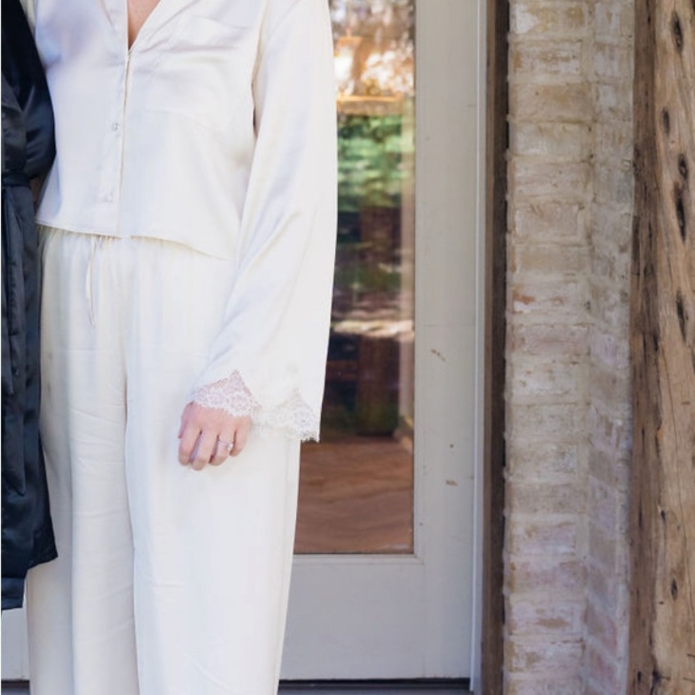 Abercrombie White Pajama Set